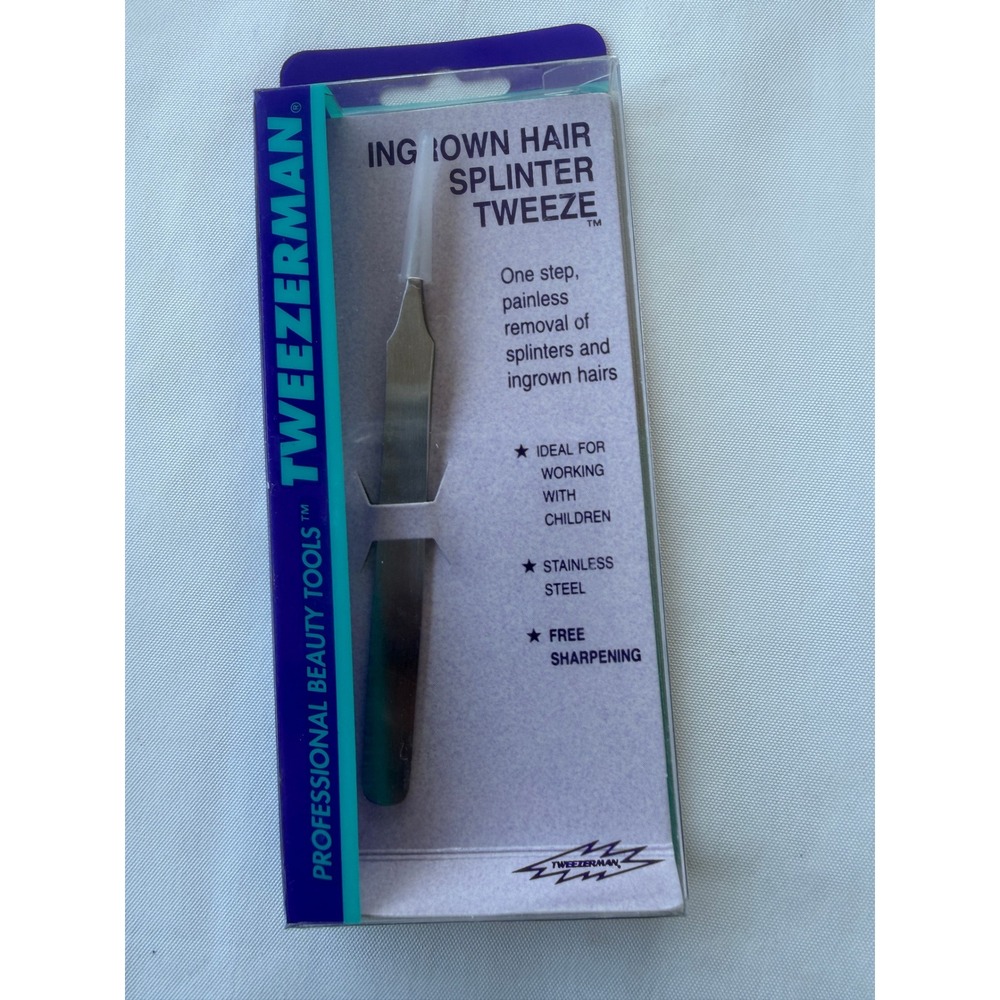 Tweezerman Ingrown Hair Splinter Tweeze Stainless Steel Pointed Tip Tool NEW